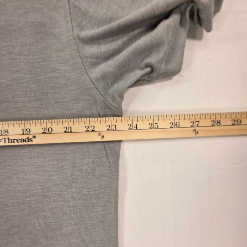 Travis Mathew Mens XL Gray Heathered Striped Short Sleeve Golf Polo Shirt - Picture 8 of 9